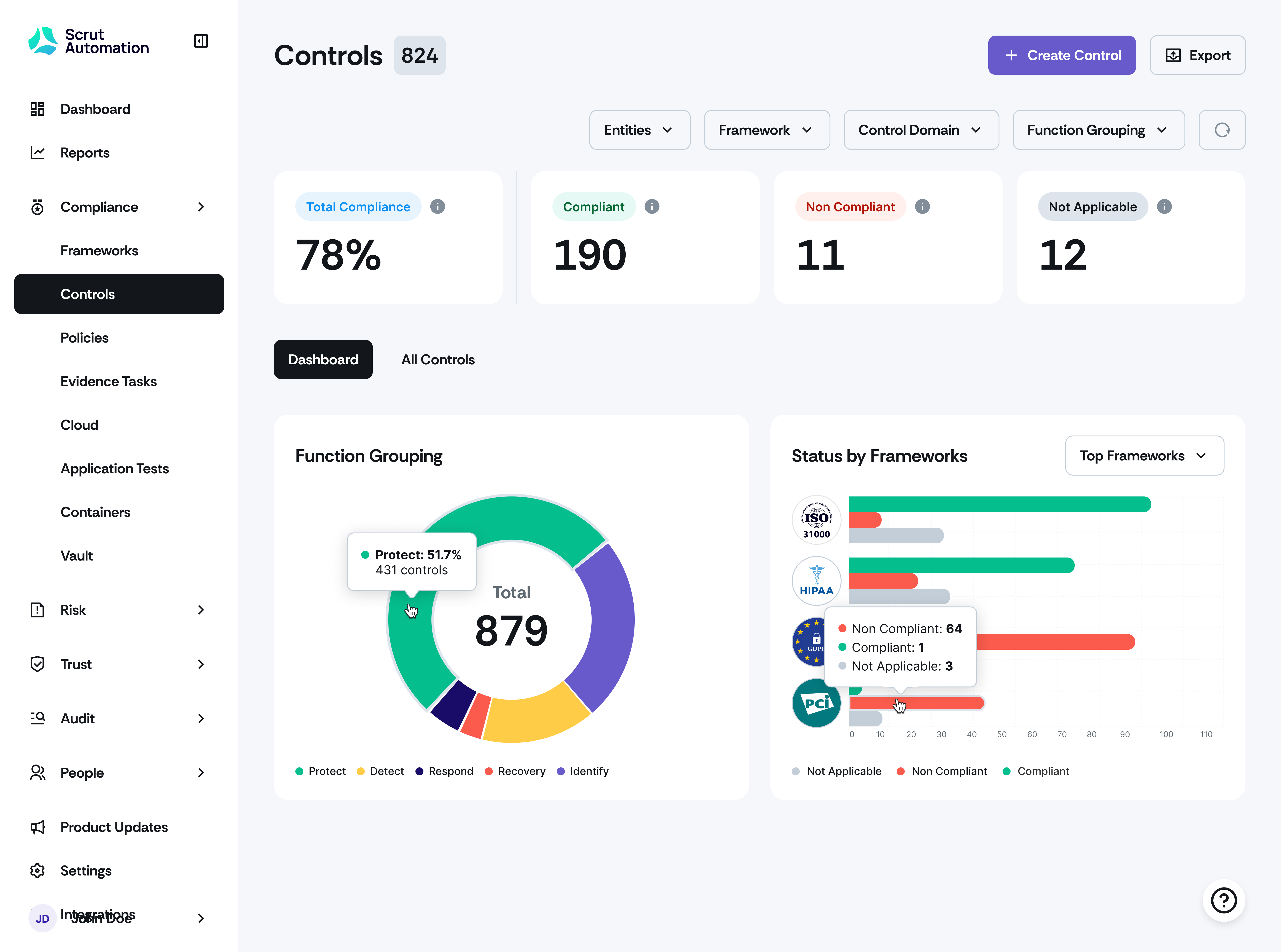 screenshot of Scrut Automation